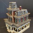 IMG_E2434.jpg HO SCALE SECOND EMPIRE VICTORIAN HOUSE "THE BLOOM HOUSE"