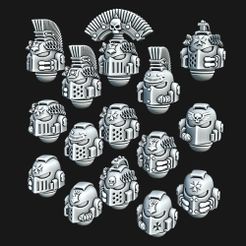 All.jpg Файл 3D Шлемы IF & BT Crusader・Дизайн 3D принтера для загрузки