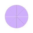 fractions8.stl Set of quarter disks for fractions