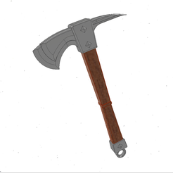 8.png STL file HACHA Nº2・Design to download and 3D print