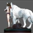 4.jpg MONONOKE HIME MIYAZAKI HAYAO ANIME SEXY GIRL WILD CHARACTER 3D print model