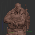 Captura-de-pantalla-2026-03-05-172237.png Polícia - polícia masculino Sobrevivente 28-32 mm Miniatura escalável do Apocalipse Zombie - STL compatível com Zombicide