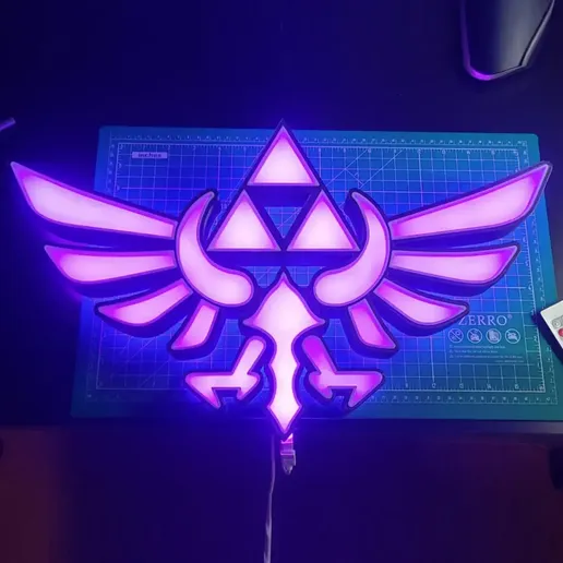 Lampada LED do Crest da Familia Real de Hyrule