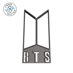 BT21-V2_6CM_2PC_Logo_CP.png Download STL file Logo - BT21 - Cookie Cutter - Fondant - Polymer Clay • 3D printable model, Cambeiro