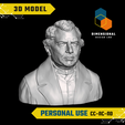 Georg-Ohm-Personal.png 3D Model of Georg Ohm - High-Quality STL File for 3D Printing (PERSONAL USE)