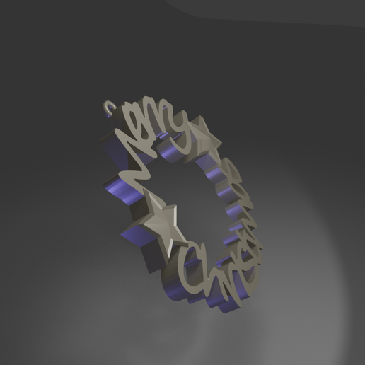 Garland merry christmas 3D model