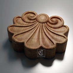 Q.png Shell Jewelry Box -3D STL files for CNC and 3D Printer