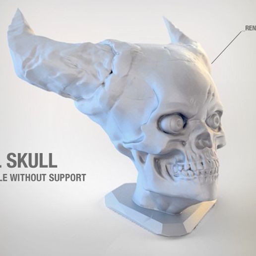 3.jpg Бесплатный STL файл Hell Skull・Шаблон для 3D-печати для загрузки, Sculptor