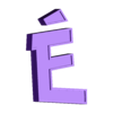E_ACENT.stl Letters and Numbers POKEMON (2 colors) Letters and Numbers | Logo