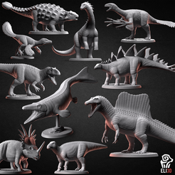 PL3_bundle.png 3D file Dinosaurs - Dino Bundle 3・Model to download and 3D print