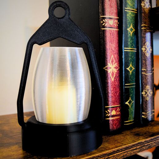 2.jpg Vintage Tea Light Lantern STL – 3D Printable Cottagecore Decor with Clear Glass Insert (LED Candle Holder)