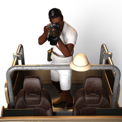safari-photo1-2.png Fichier STL photographe de safari・Modèle pour impression 3D à télécharger
