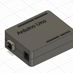 1.png Archivo STL gratuito Case Arduino Uno・Objeto para descargar e imprimir en 3D