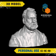 Victor-Hugo-Personal.png 3D Model of Victor Hugo - High-Quality STL File for 3D Printing (PERSONAL USE)