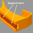 print_supports.jpg Archivo STL Portavasos Polestar 2・Objeto imprimible en 3D para descargar