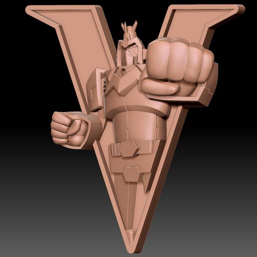 Voltes V - Relief Free 3D model