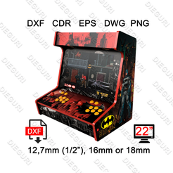 download.png 3D file Arcade Bartop Machine Cabinet - 12,7mm 1/2", 16mm 18mm - CNC Router Plans・3D print model to download