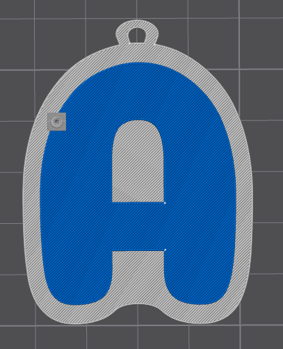LETTER A - KEYCHAIN (DS1)