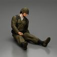 3DG10002.jpg 3D file A soldier who fell after a strong battle and is waiting for help・3D print design to download