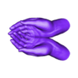 Hand no Pot.stl STL file Hand pot planter・3D print model to download