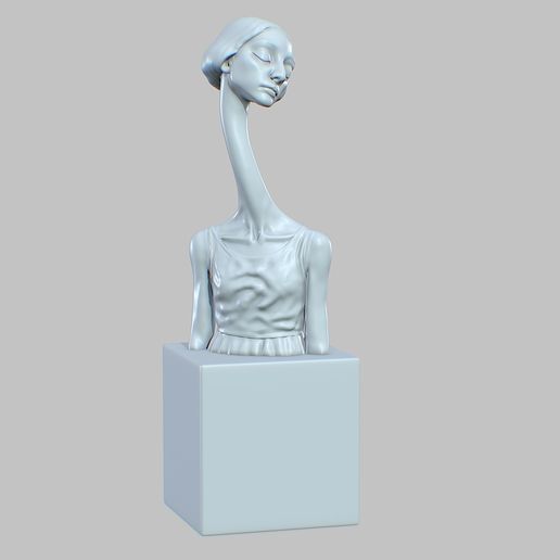 Dreamstone Siren: Long-Necked Maiden Statue