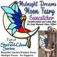 Fairy-Moon-IMG.jpg Midnight Dreams Moon Fairy Suncatcher Stained-Glass Home & Garden Decor