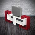DSC_5096.jpg Modern TV Stand & TV Desk - Miniature Dollhouse Furniture. TV Desk 1:12 Scale. Perfect STL File for dollhouse TV Stand