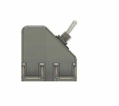 🚆 Toggle Switch Brackets 45 Degree 1-4 holes・ STL File for 3D printing ...