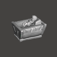 2021-08-30-23_53_00-Autodesk-Meshmixer-belen-cuna.stl.png christmas crib figurine baby jesus with bed