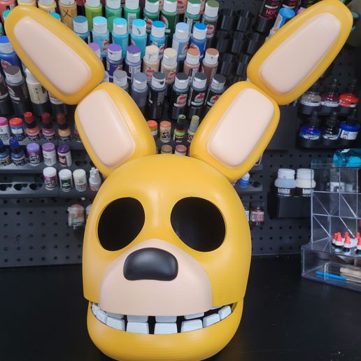 🎭 Five Nights at Freddy's SpringBonnie Wearable Head Mask Moving Jaw ...