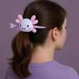 2345.png Зажим для волос Axolotl