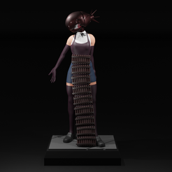 1.png Archivo STL Bomb Girl (Chainsaw Man)・Diseño imprimible en 3D para descargar