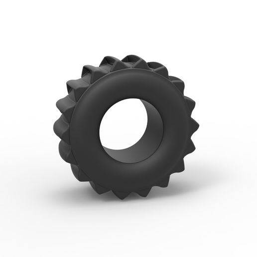 Dirt dragster rear tire 5 (1:25 Scale)