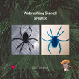 LI | RO Stencil \ ai “ SPIDER NBN mim Creat AN a ae A Airbrush Stencil Spider