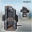 2.jpg Ruined Spanish-style stone church with large corner buttresses and exposed wooden framework (19) - Modern WW2 WW1 World War Diaroma Wargaming RPG Mini Hobby