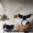 IMG_8978.jpeg Napkin Ring Halloween Bat and Spider | Napkin Holder | Table Decoration | Place Setting | Minimalist
