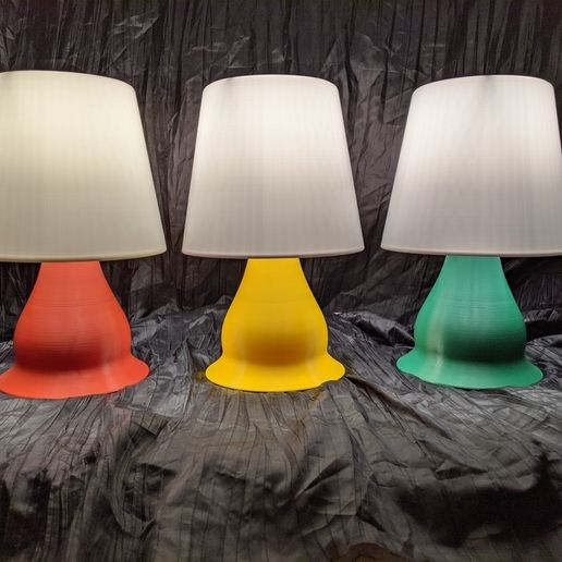 🔦 Table Lamp V3 - Single Piece 3D Printable Lamp・Free 3D File for ・Cults