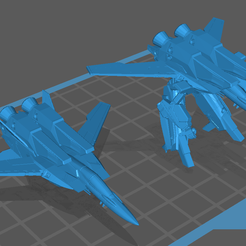 PHawk_LAM.png Free STL file Classic Unseen Phoenix Hawk LAM for Battletech Tabletop Games・3D printable design to download