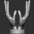 3.jpg 3D file hand face statue・3D print design to download, saeedpeyda