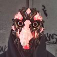 Photo2.jpg Cyberpunk Plague doctor raven mask v2. File for printing.