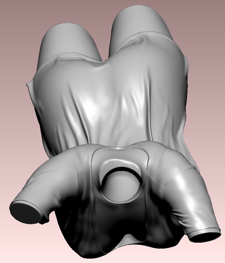 vase-pot-V1-hole.jpg Archivo STL Maceta - Torso de niña de tela húmeda・Modelo de impresora 3D para descargar, LeTranh