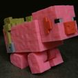 Minecraft-Pig.jpg Minecraft Pig (Easy print and Easy Assembly)