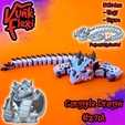 FreshStartTMNT20.png Classic Monsters Gargoyle Dragon MultiColor Flexi Print-In-Place + figure