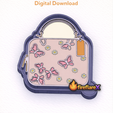 1422a.png freshie Butterfly Daisy Purse Handbag STL Mold Housing for Silicone & Resin