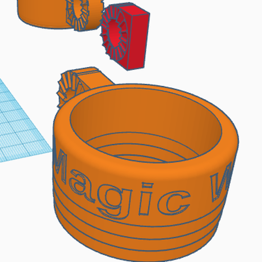 STL file Structural Fitting Hitachi Magic Wand Holder for Grooved