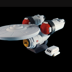 PhotoRoom-20220605_082614.png Fichier STL Mignon USS Enterprise Star Trek chibi・Modèle pour imprimante 3D à télécharger