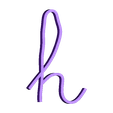 h_linotype_manuscrit_minuscule_alphabet.stl handwritten typography
