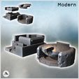 1-PREM.jpg Set of two blockhouse bunkers for heavy weapons and anti-aircraft (5) - Modern WW2 WW1 World War Diaroma Wargaming RPG Mini Hobby