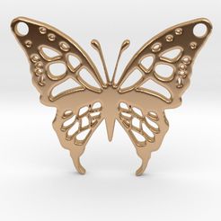 but.jpg Archivo STL Butterfly Pendant・Modelo para descargar y imprimir en 3D