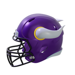 STL file NFL LOS ANGELES RAMS HELMET・Model to download and 3D